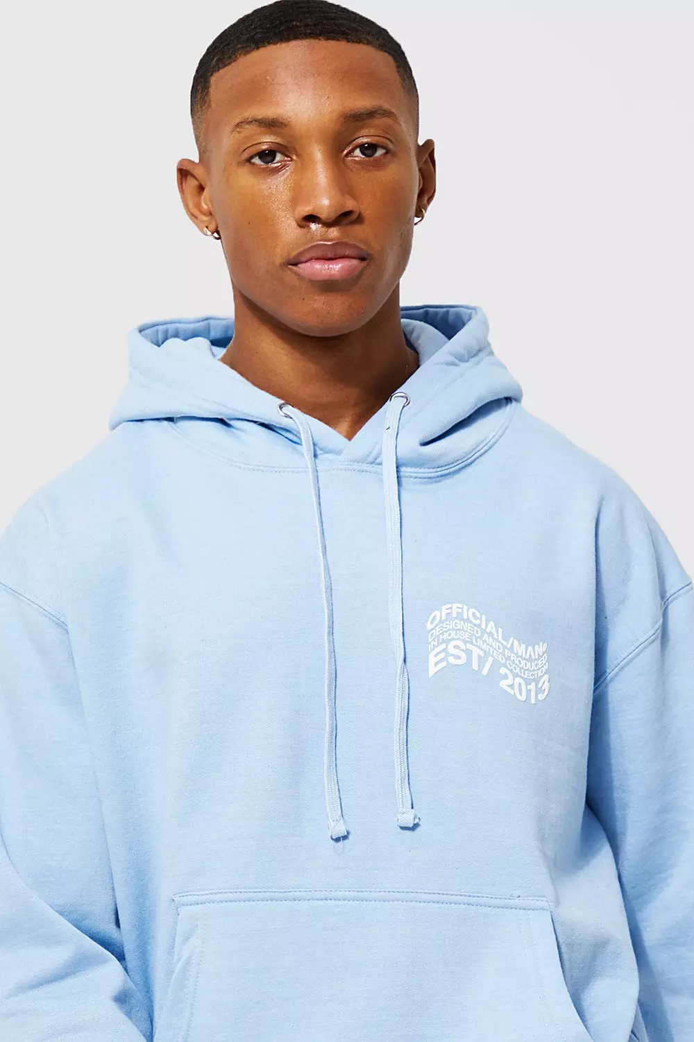 Baby blue outlet oversized hoodie